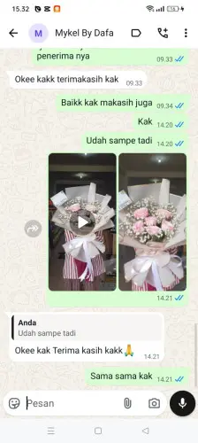 Testimonial Buket Bunga gunungputri